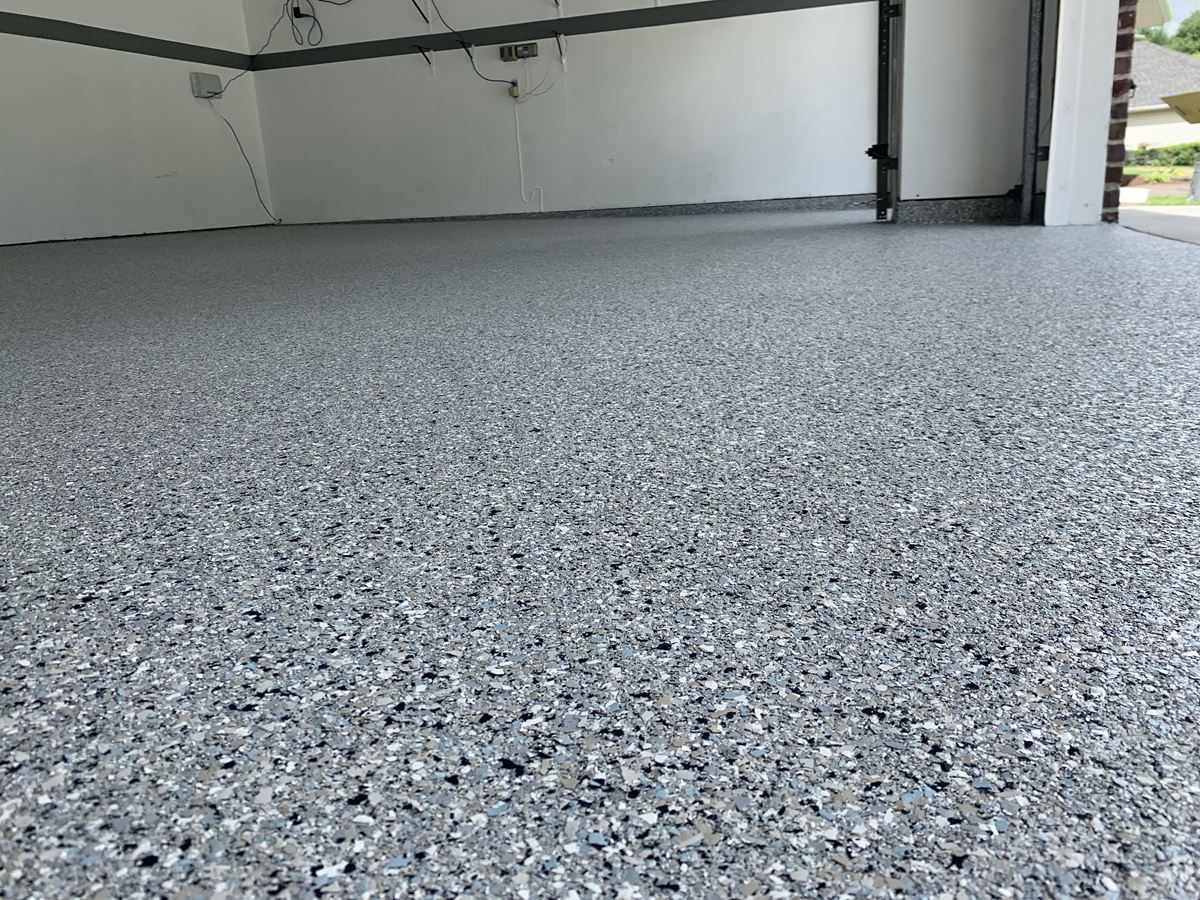 Garage Floor Flake Epoxy  Water Based Concrete Floor Epoxy
